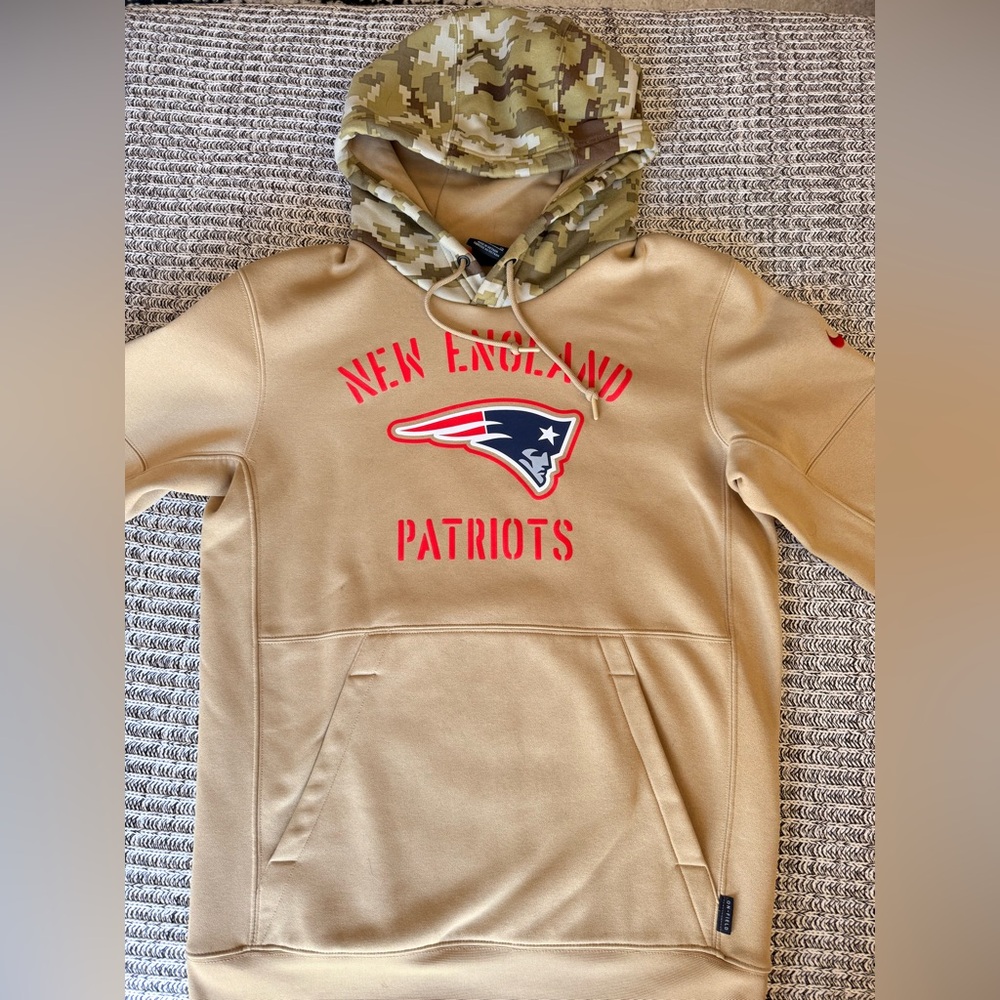 New England Patriots Tan Hoodie